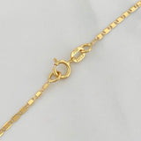 Cadena Escalera Plana 1.35 g / 50 cm / 1 mm Oro Amarillo 18K
