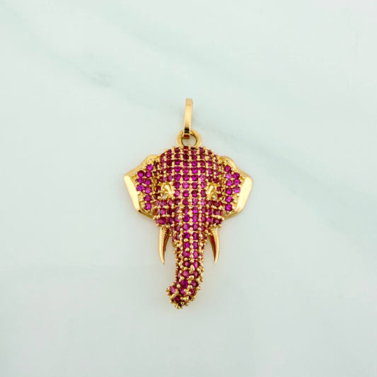 Dije Rostro Elefante 2.85 g / 3 cm Oro Amarillo 18K