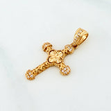 Dije Cruz Trebol 1.85 g / 3 cm Oro Amarillo 18K