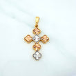 Dije Cruz Trebol 4.5 g / 4.1 cm Tres Oros 18K