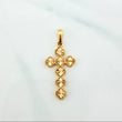 Dije Cruz Trebol 2.7 g / 3.5 cm Oro Amarillo 18K