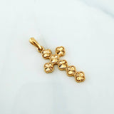 Dije Cruz Trebol 2.7 g / 3.5 cm Oro Amarillo 18K