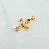 Dije Cruz Trebol 1.6 g / 2.4 cm Oro Amarillo 18K