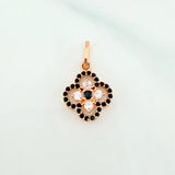 Dije Trebol Doble 1.55 g / 2 cm Oro Rosa 18K