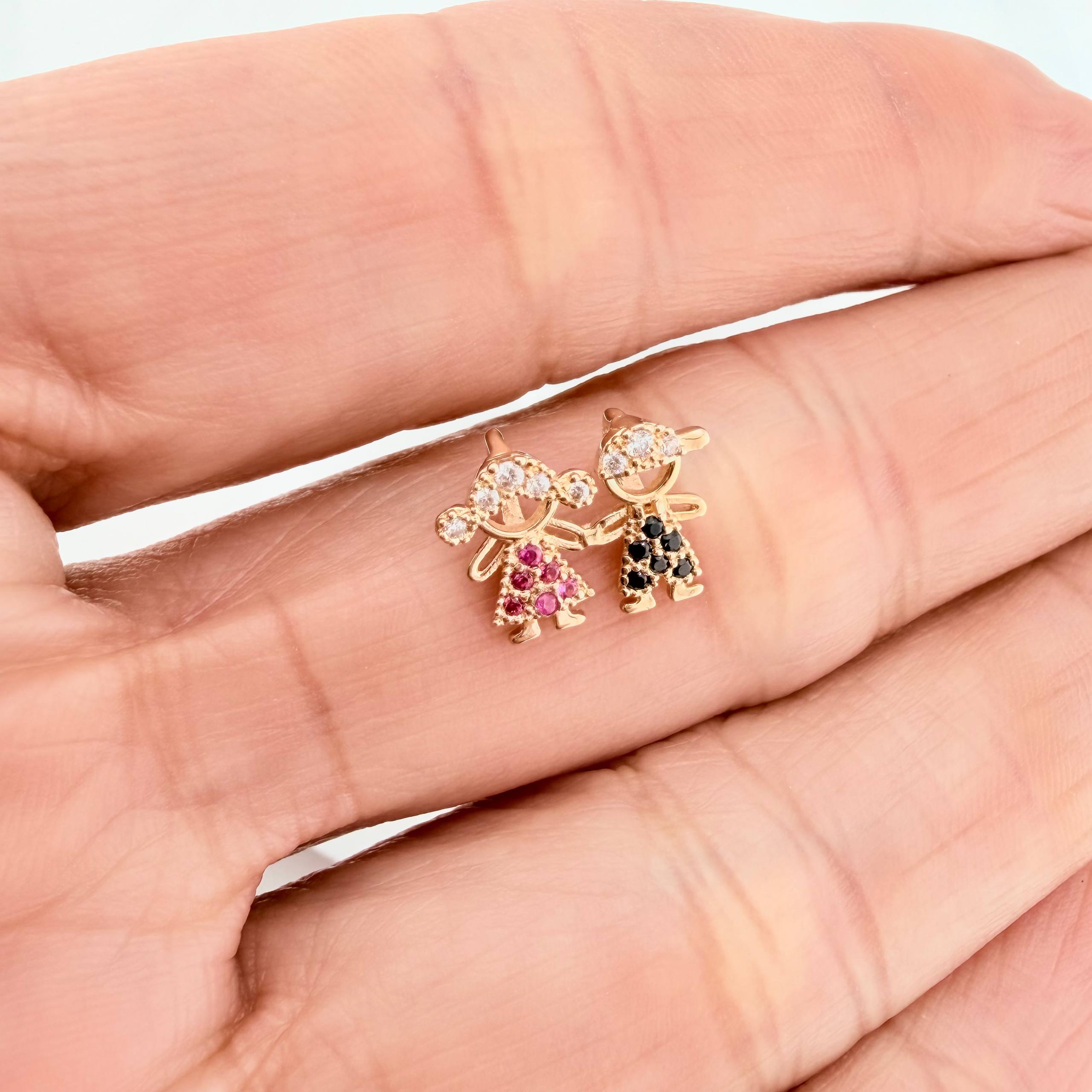 Dije Silueta Niños 1 g / 1 cm Oro Amarillo 18K