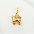 Dije Herradura Caballo 1.65 g / 2.1 cm Oro Amarillo 18K