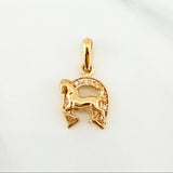 Dije Herradura Caballo 1.65 g / 2.1 cm Oro Amarillo 18K