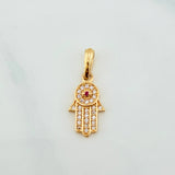 Dije Mano Hamsa 1.2 g / 2.1 cm Oro Amarillo 18K