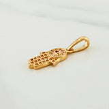 Dije Mano Hamsa 1.2 g / 2.1 cm Oro Amarillo 18K
