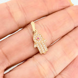Dije Mano Hamsa 1.2 g / 2.1 cm Oro Amarillo 18K