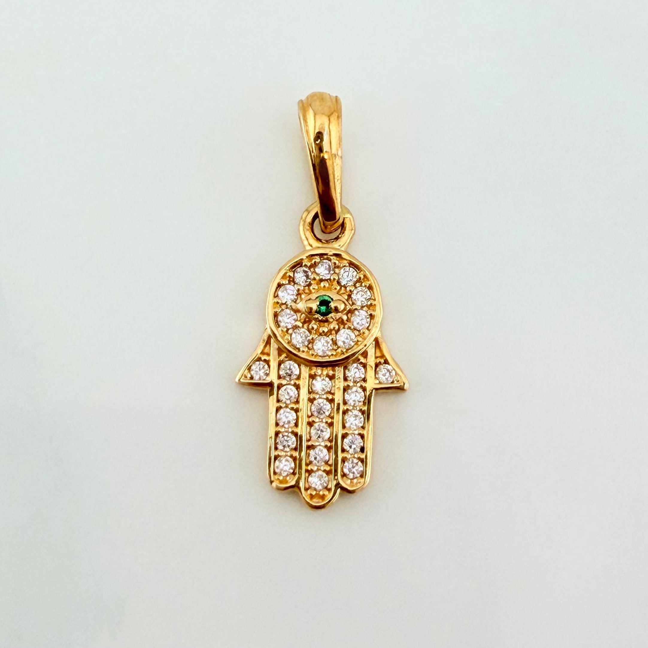 Dije Mano Hamsa 1.15 g / 2.1 cm Oro Amarillo 18K