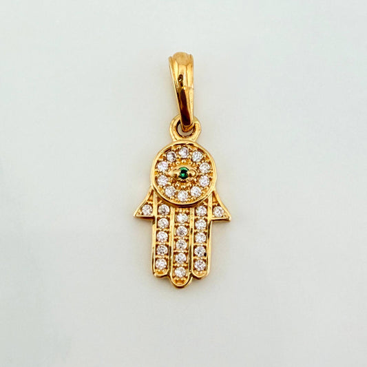 Dije Mano Hamsa 1.15 g / 2.1 cm Oro Amarillo 18K