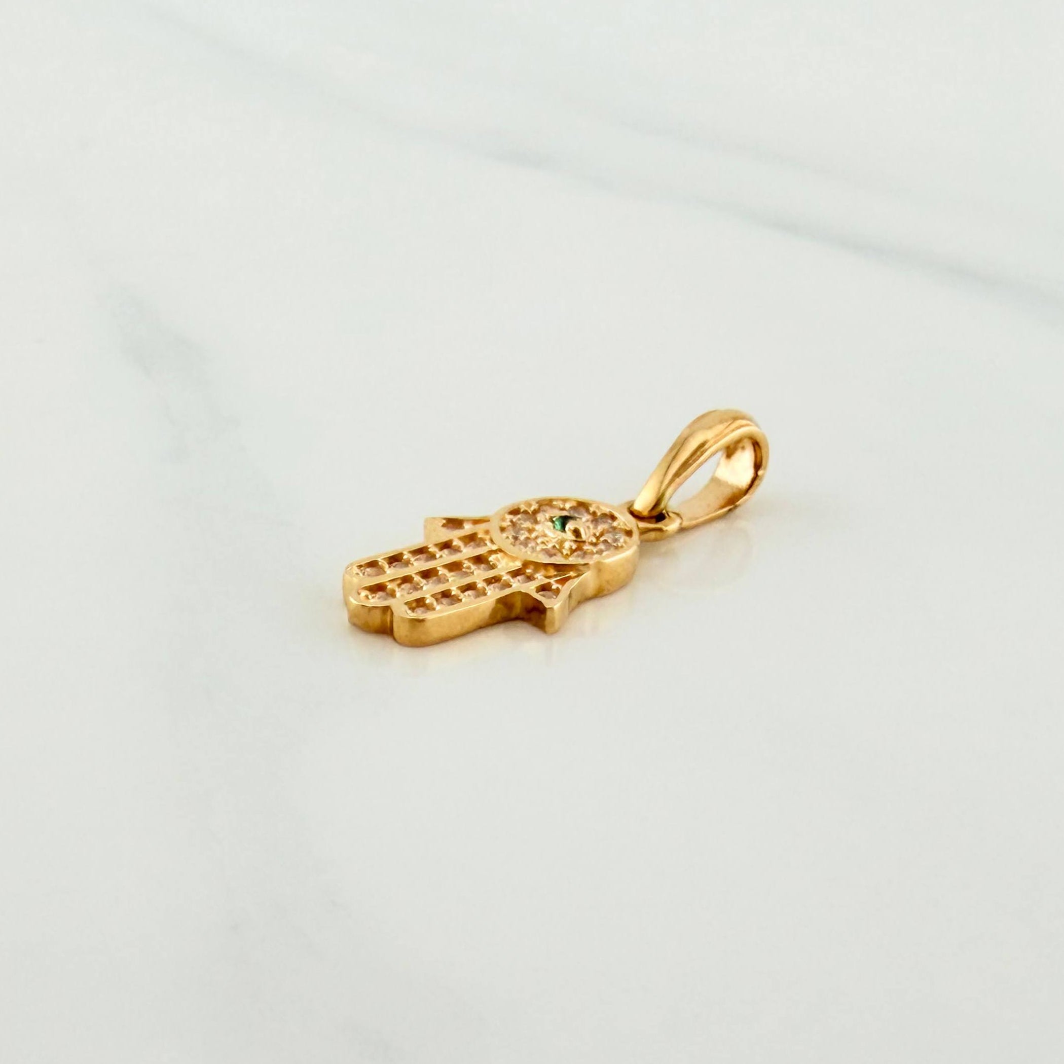 Dije Mano Hamsa 1.15 g / 2.1 cm Oro Amarillo 18K