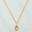 Set Cadena Lazo + Dije Silueta Corazon / 1,4 gr / 50.5 cm Oro Amarillo 18K
