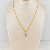 Set Cadena Lazo + Dije Virgen De Guadalupe / 1,15 gr / 45 cm Oro Amarillo 18K