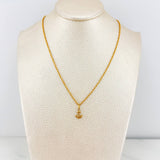 Set Cadena Lazo + Dije Ancla / 1,15 gr / 45 cm Oro Amarillo 18K