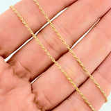 Set Cadena Lazo + Dije San Benito / 1,3 gr / 43.5 cm Oro Amarillo 18K