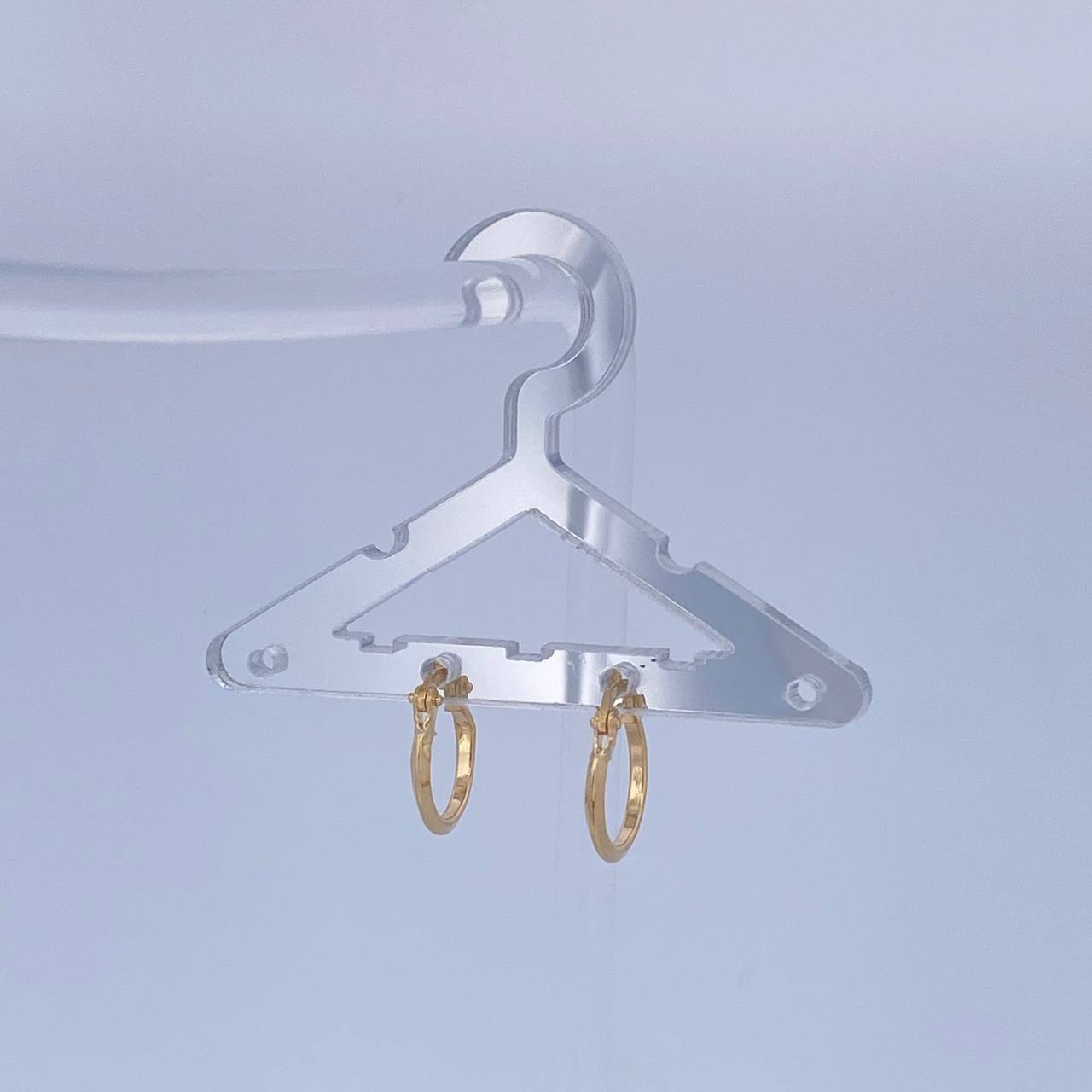 Candongas Clau 0.7gr / 1.5cm / Oro Amarillo 18K &