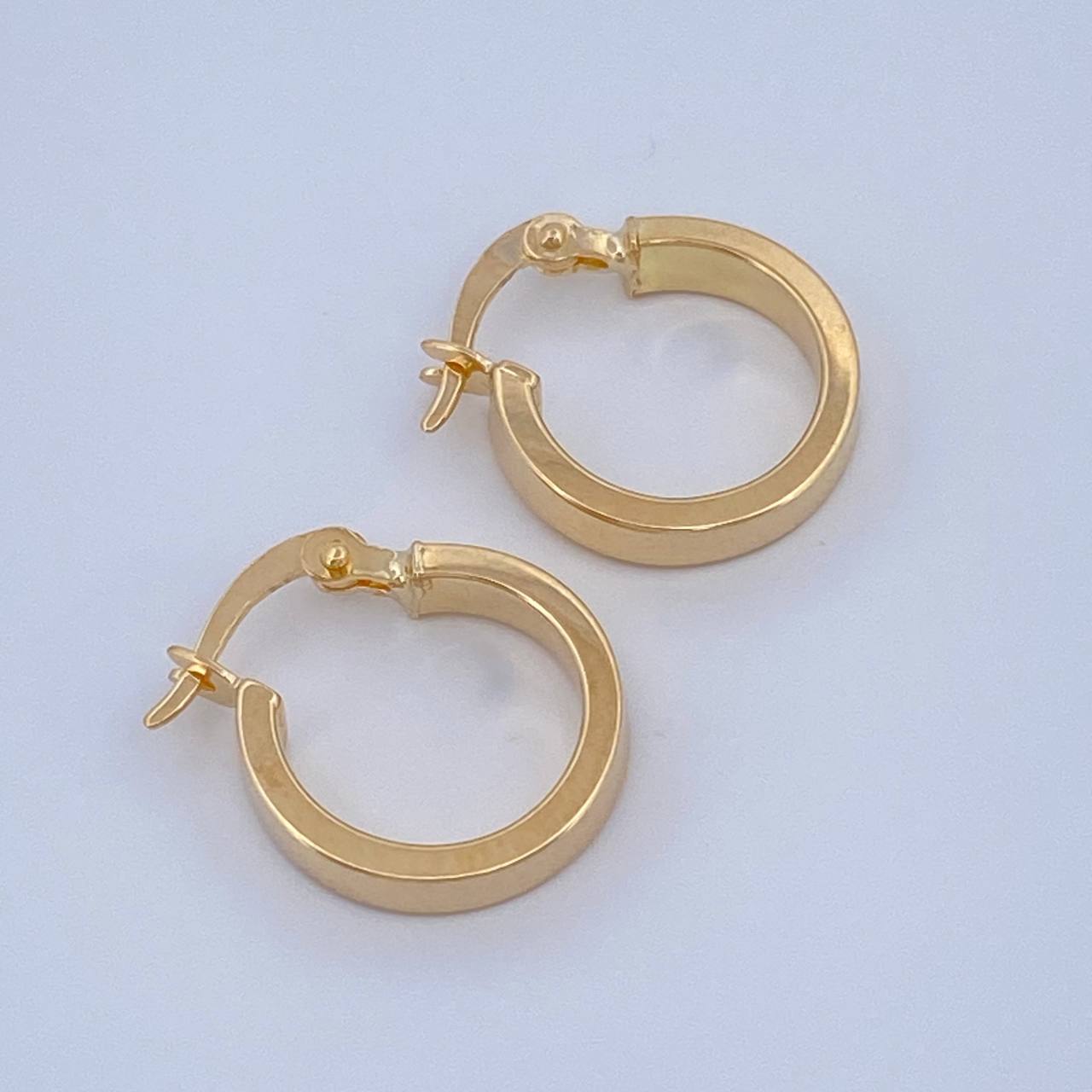 Candongas Diani 1.3gr / 1.5cm / Lisas Oro Amarillo &