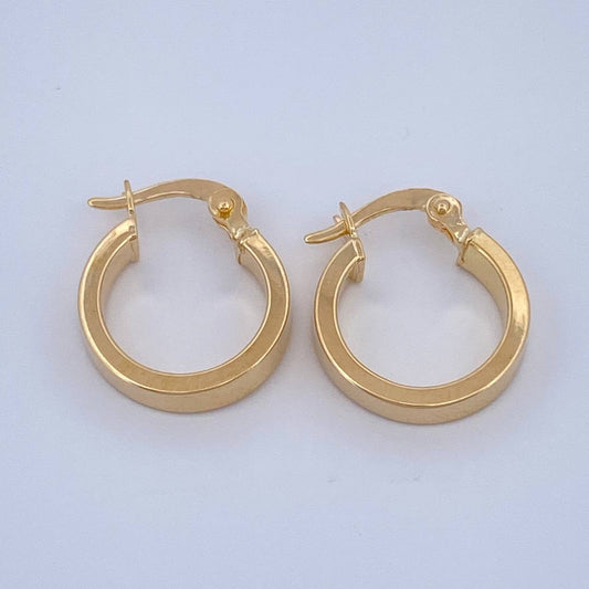 Candongas Diani 1.3gr / 1.5cm / Lisas Oro Amarillo &