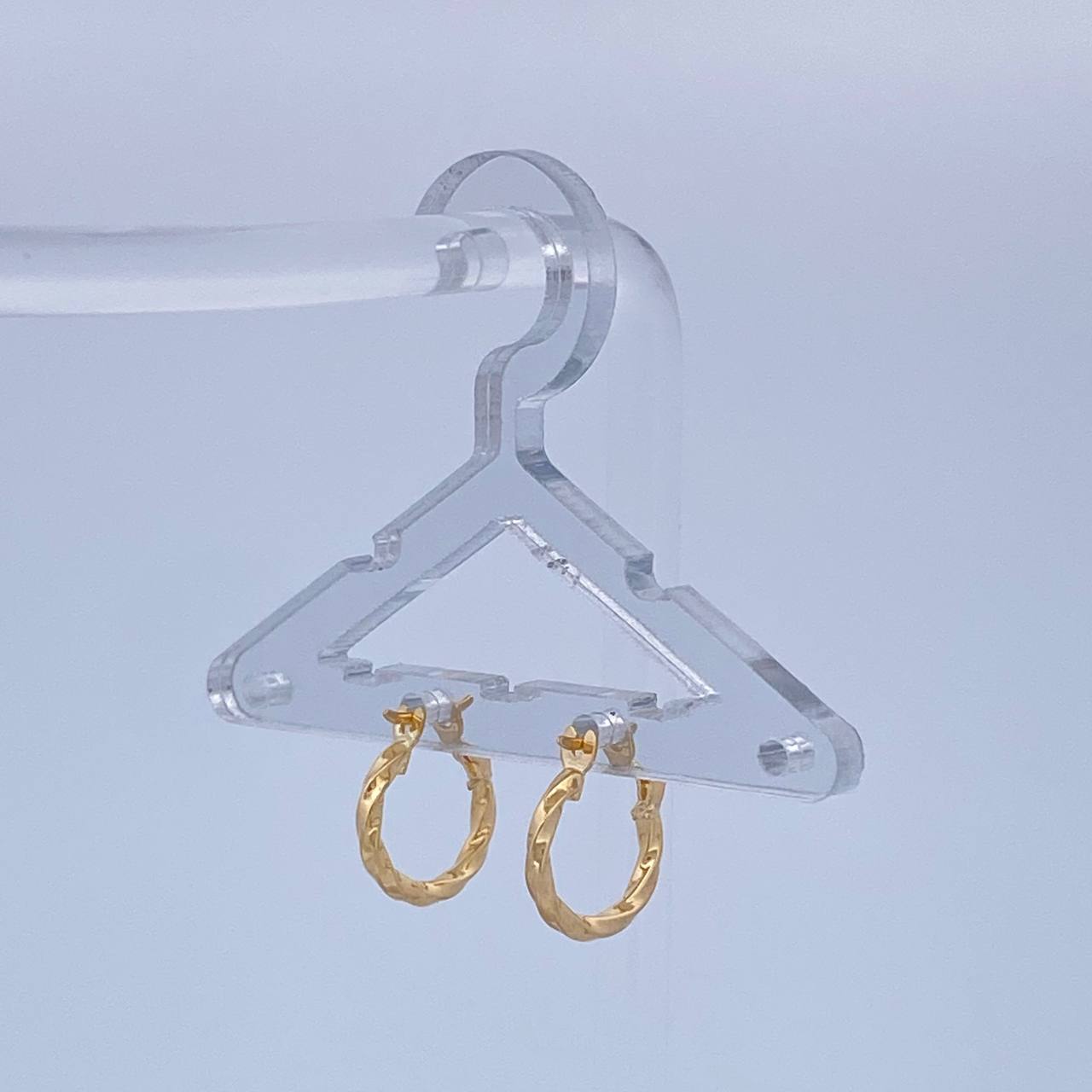 Candongas Kari 0.75gr / 1.4cm / Oro Amarillo 18K &
