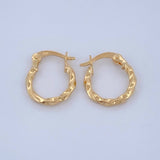 Candongas Kari 0.75gr / 1.4cm / Oro Amarillo 18K &