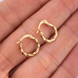 Candongas Kari 0.75gr / 1.4cm / Oro Amarillo 18K &