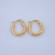 Candongas Ivy 0.95gr / 1.2cm / Oro Amarillo 18K &