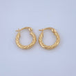 Candongas Ivy 1.05gr / 1.3cm / Oro Amarillo 18K &
