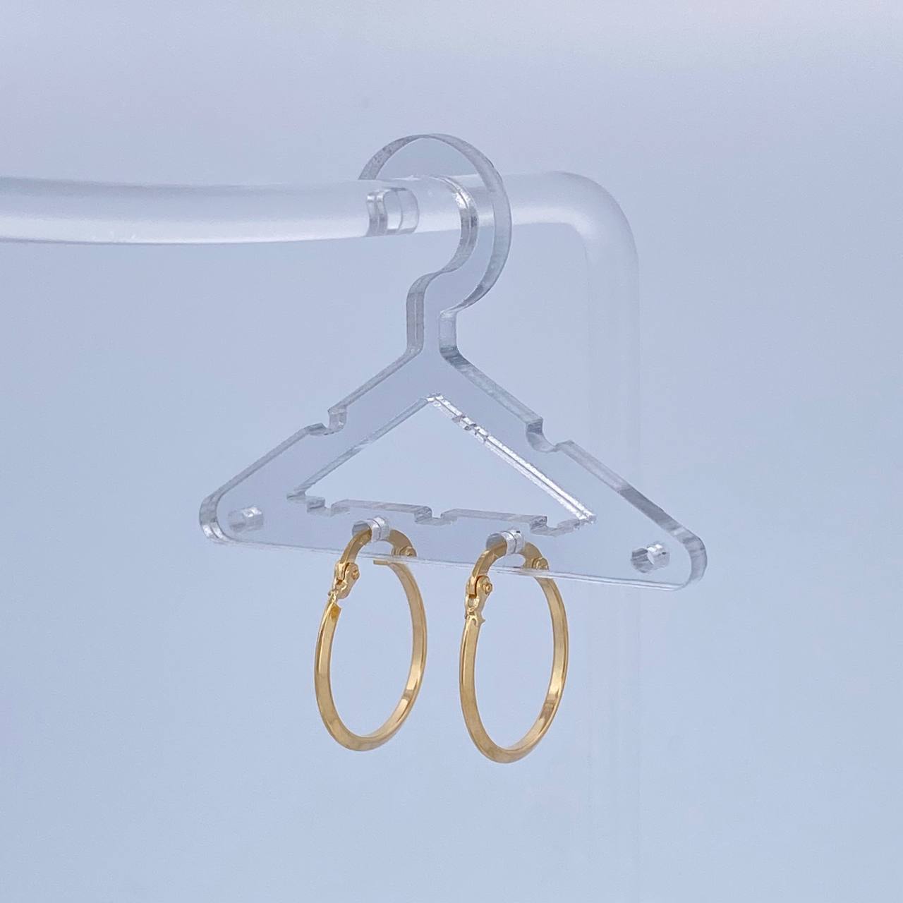 Candongas Clau 1gr / 2.2cm / Oro Amarillo 18K &