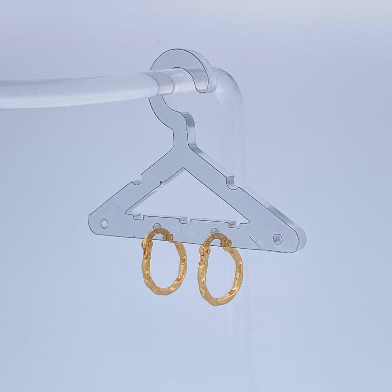 Candongas Kari 0.8gr / 1.5cm / Oro Amarillo 18K &