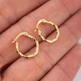 Candongas Kari 0.8gr / 1.5cm / Oro Amarillo 18K &