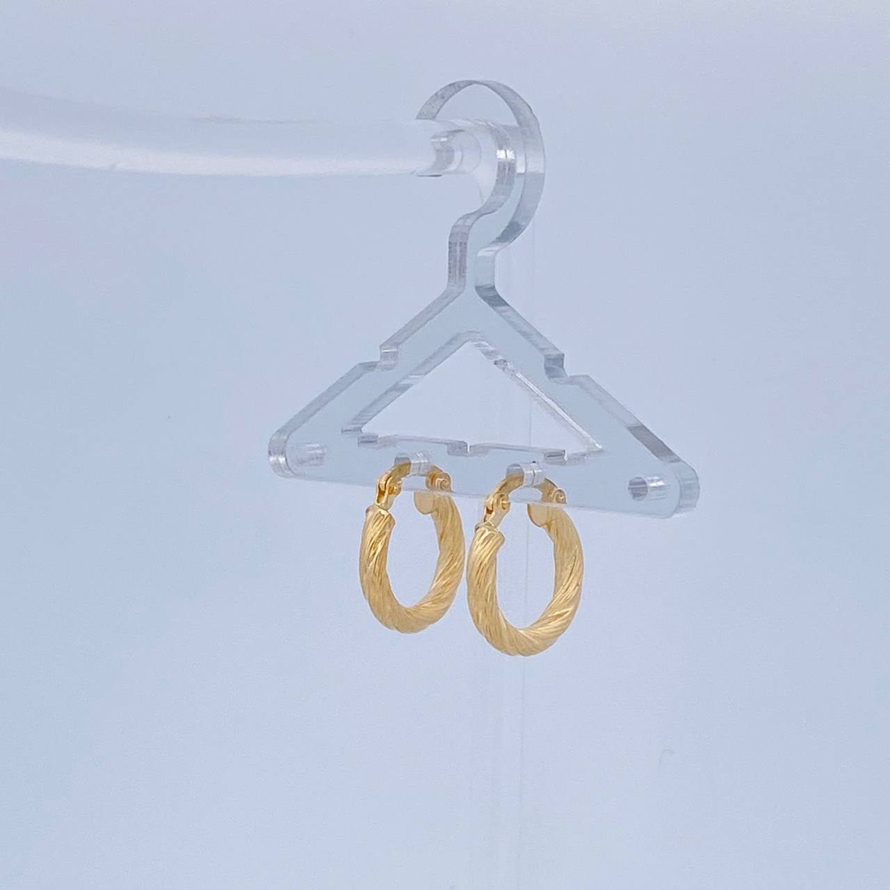 Candongas Ivy 1.6gr / 1.8cm / Oro Amarillo 18K &