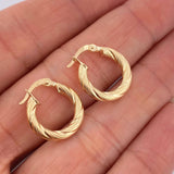 Candongas Ivy 1.6gr / 1.8cm / Oro Amarillo 18K &