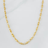Cadena Rustica Burbuja 10.9g / 60cm / 3.28mm Oro Amarillo 18K