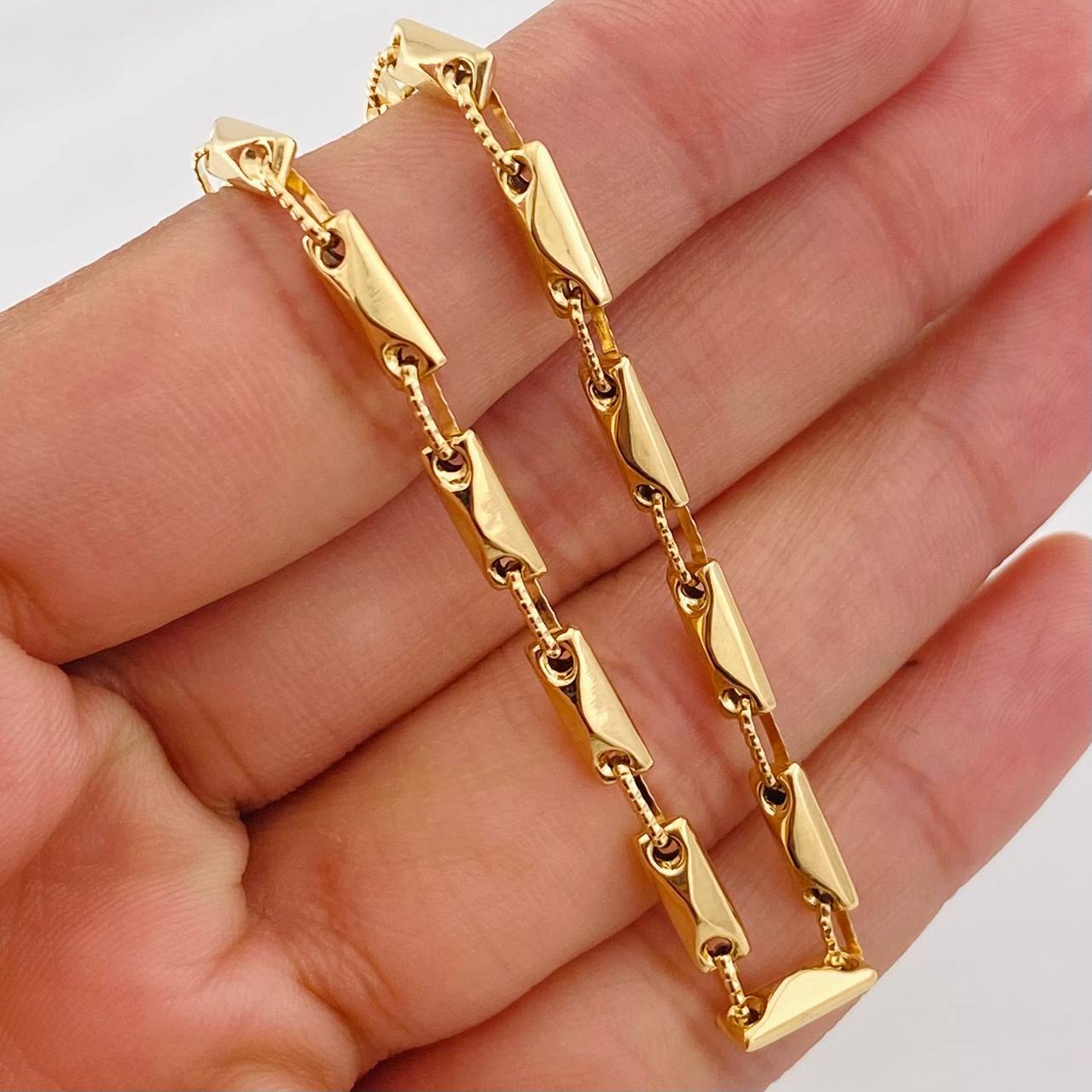 Cadena Rustica 14.7g / 60cm / 3.6mm Oro Amarillo 18K