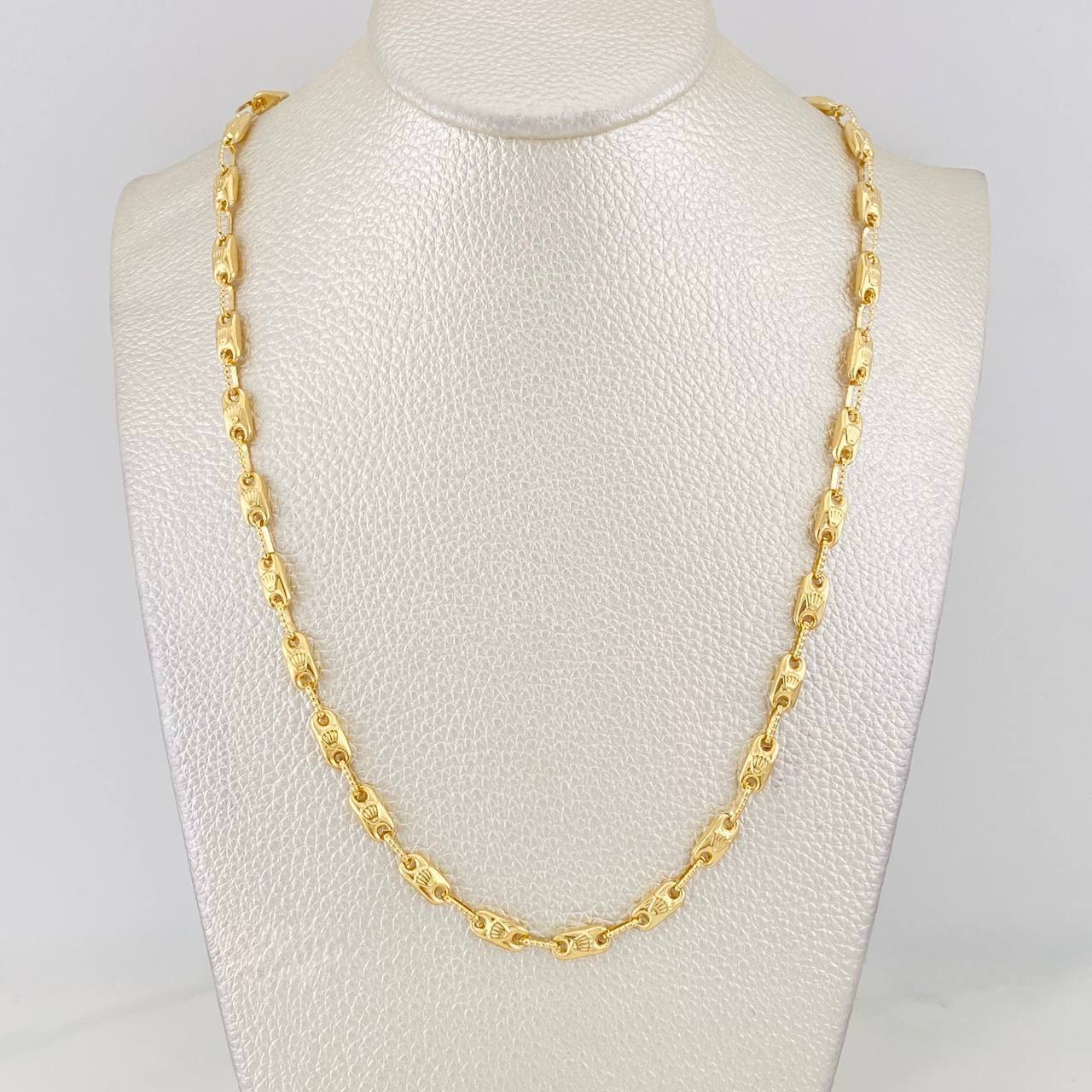 Cadena Rustica Corona 10.85g / 50cm / 4.21mm Oro Amarillo 18K