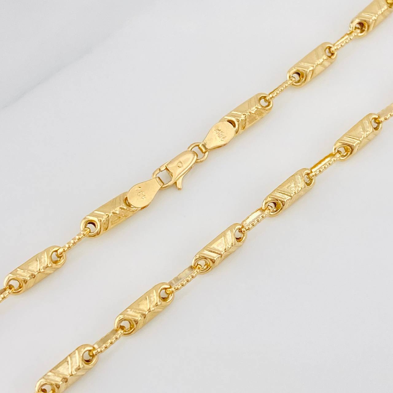 Cadena Rustica 12.15g / 60cm / 3.65mm Oro Amarillo 18K
