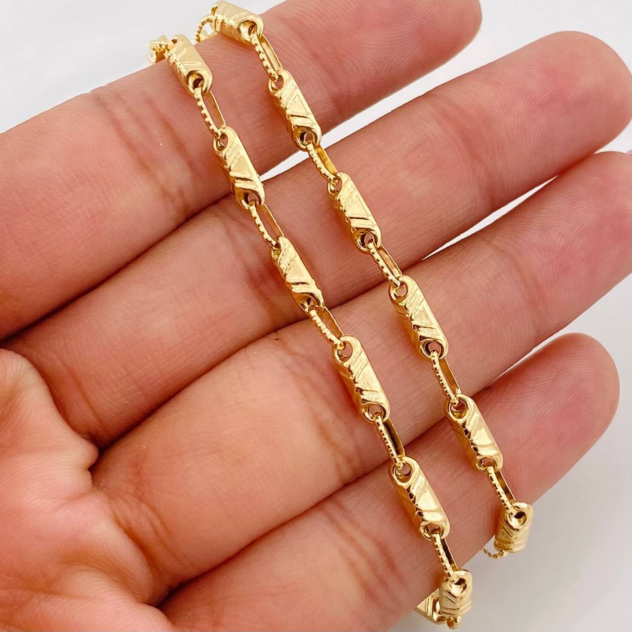 Cadena Rustica 12.15g / 60cm / 3.65mm Oro Amarillo 18K