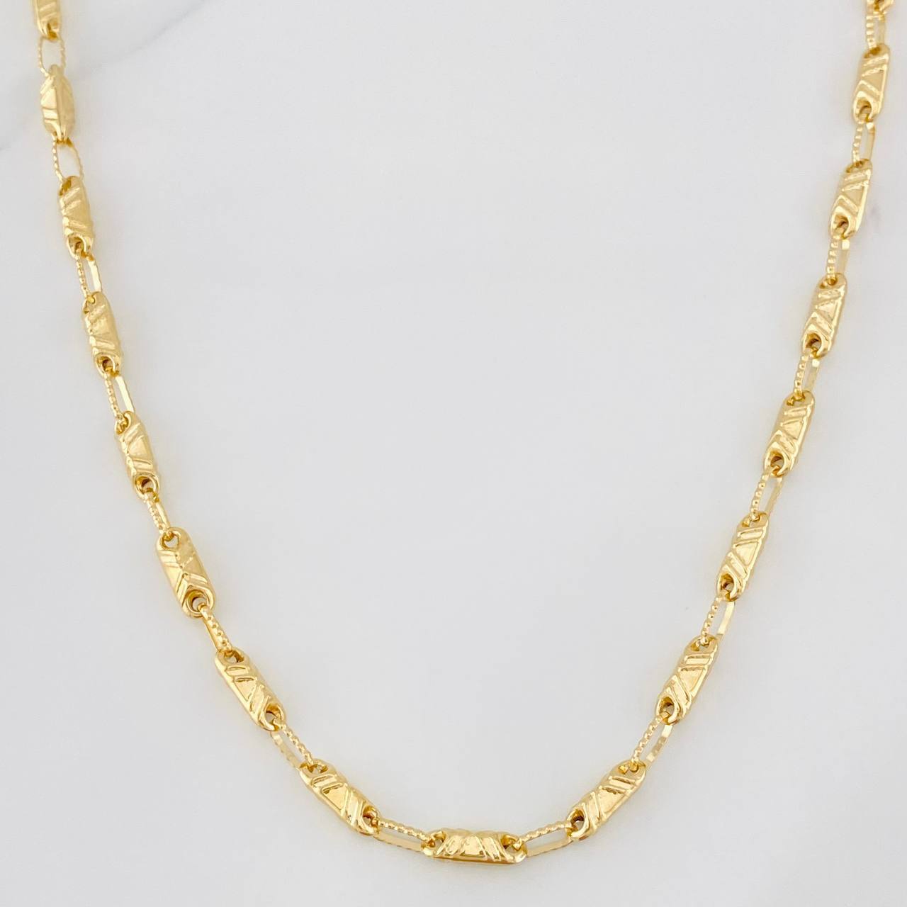 Cadena Rustica 12.15g / 60cm / 3.65mm Oro Amarillo 18K