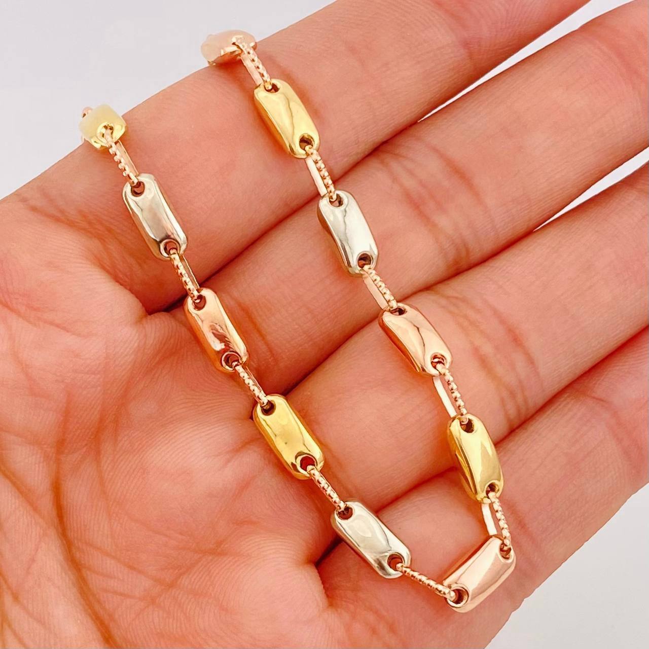Cadena Rustica Adije 13.7g / 60cm / 4.3mm Tres Oros 18K