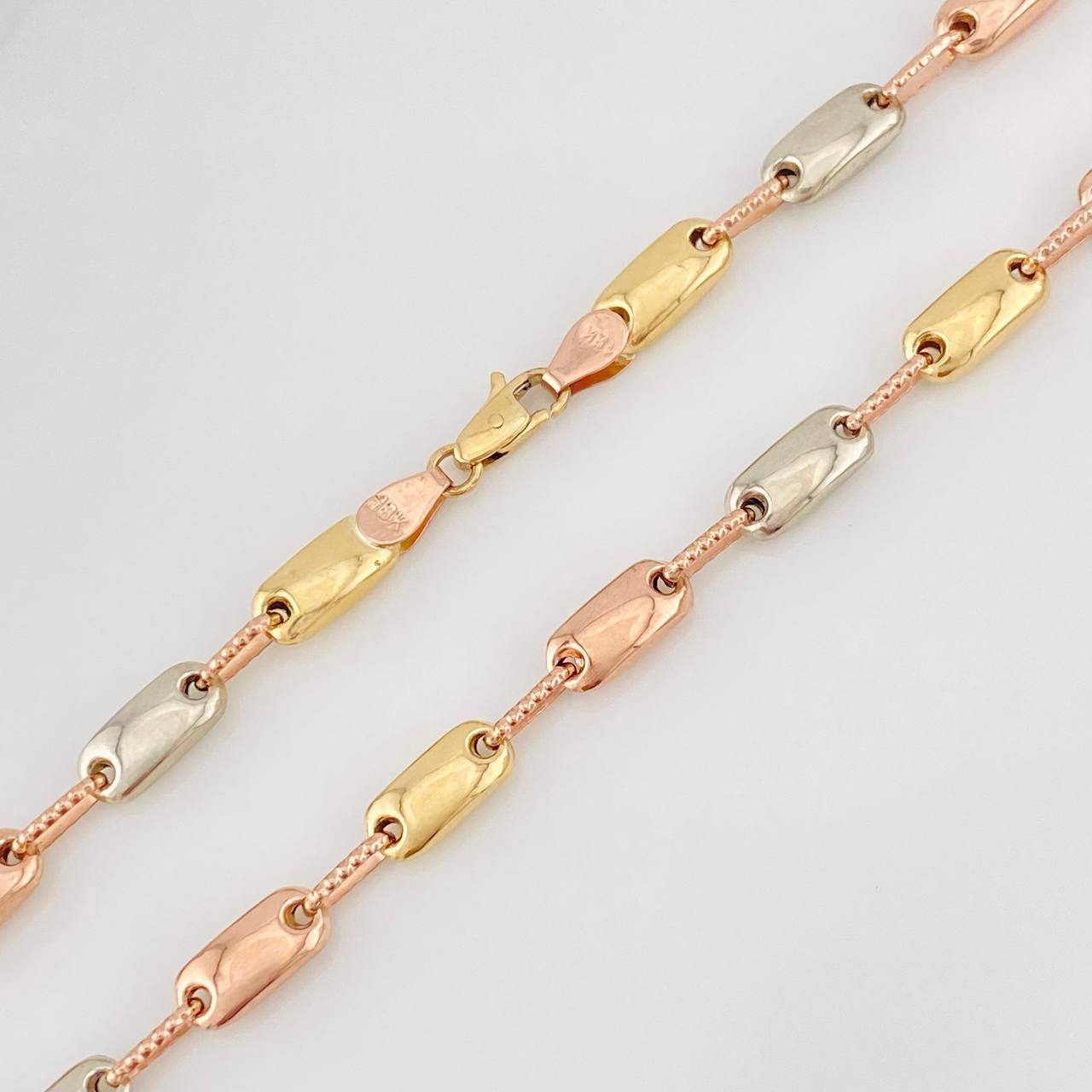 Cadena Rustica Adije 13.7g / 60cm / 4.3mm Tres Oros 18K