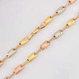 Cadena Rustica Adije 13.7g / 60cm / 4.3mm Tres Oros 18K