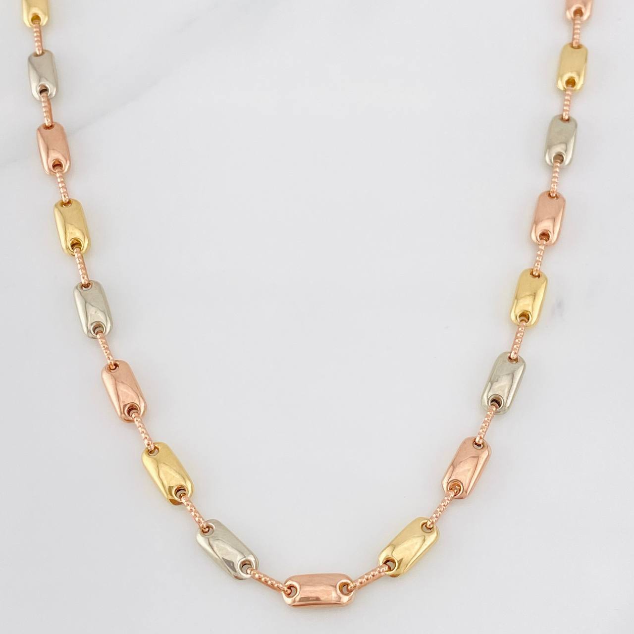 Cadena Rustica Adije 13.7g / 60cm / 4.3mm Tres Oros 18K