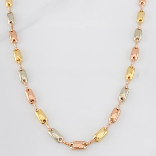 Cadena Rustica Adije 13.7g / 60cm / 4.3mm Tres Oros 18K