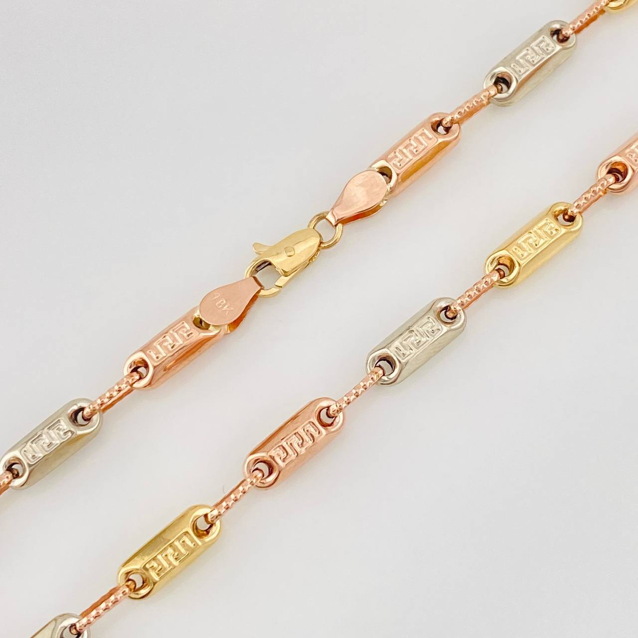 Cadena Rustica Tribal 13.4g / 60cm / 3.7mm Tres Oros 18K