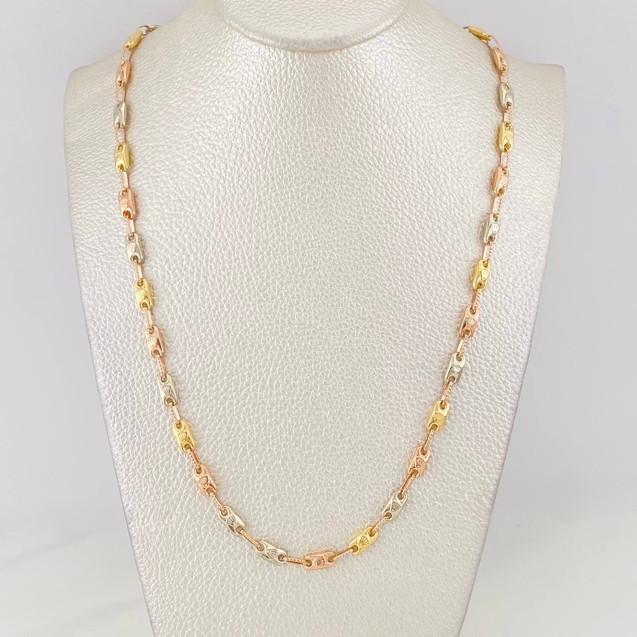 Cadena Rustica Corona 12.05g / 55cm / 4.23mm Tres Oros 18K