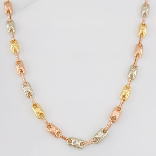 Cadena Rustica Corona 12.05g / 55cm / 4.23mm Tres Oros 18K