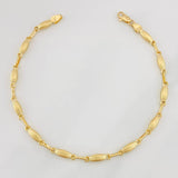 Pulso Rustica Eslabon 3.65g / 20cm / 3.17mm Oro Amarillo 18K