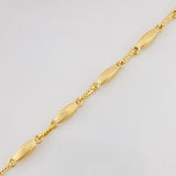 Pulso Rustica Eslabon 3.65g / 20cm / 3.17mm Oro Amarillo 18K